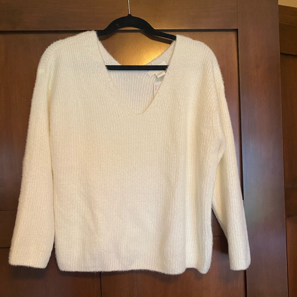 H&M Soft White Sweater